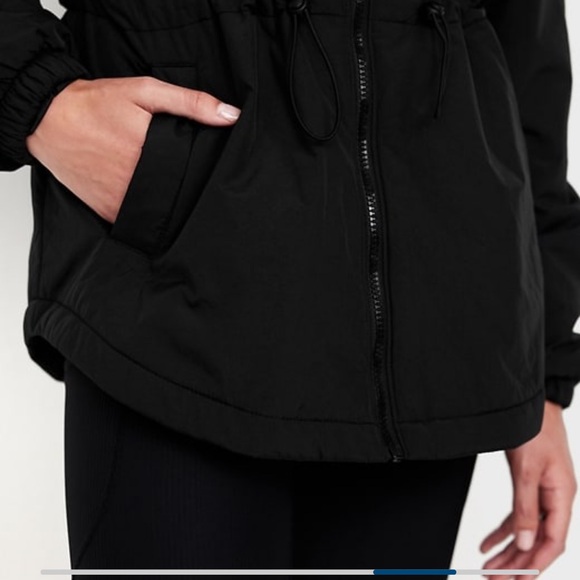 NWT OLD NAVY Cinched-Waist Jacket COLOR BLACK JACK - Picture 5 of 8